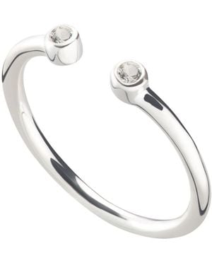 Lily Charmed April Birthstone Open Style Ring - Multicolour