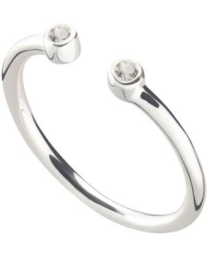 Lily Charmed April Birthstone Open Style Ring - Multicolour