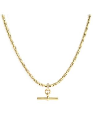Hye Jane Jewelry Mini Maren T-Bar Necklace - Metallic