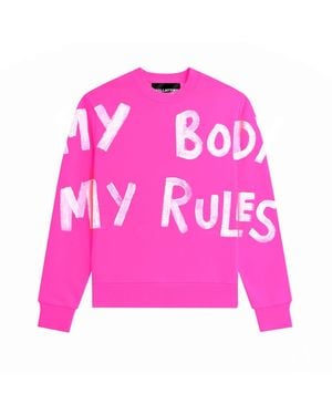 Quillattire 'My Body, My Rules' Sweatshirt - Pink