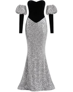 Nur Karaata Alessia Gown - Grey