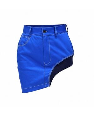 Gao Republic Skirt Mini Side Cut-Out - Blue