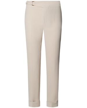The Extreme Collection Neutrals Toffee Atelier Buckle Pants - Natural