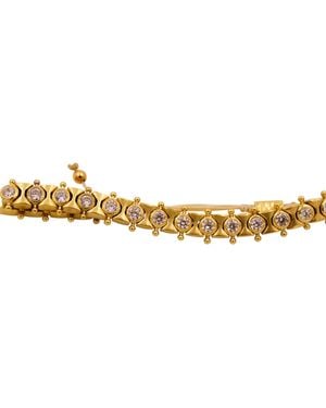 1610Istanbul Mediterranean Swarovski Bracelet - Metallic