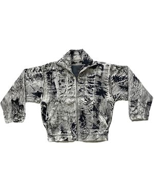 Zasta Studio Color Palette Raw Denim Oversized Jacket E Three - Gray