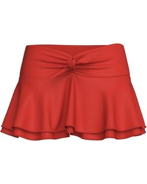 Blackbough Swim Serina Ruffled Skort Hot Gloss - Red
