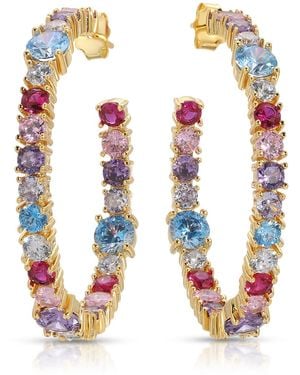 Native Gem Wild Child Hoop Earrings - Multicolour