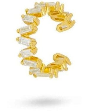 Gold Trip Ice Ear Cuff - Metallic