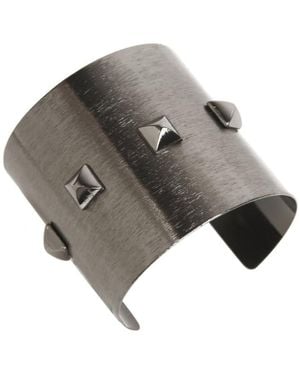Addicted Nyx Noir Oxidized Matte Sterling Cuff - Grey