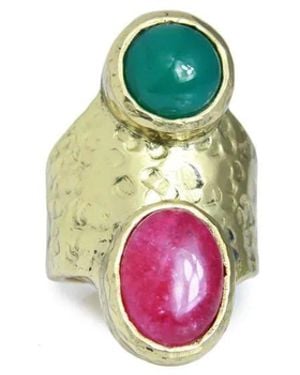 Saachi Agate Ring - Green