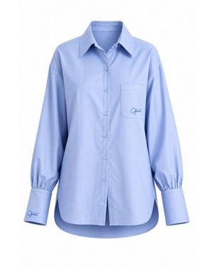 Ofuure Rue Button Up Shirt - Blue