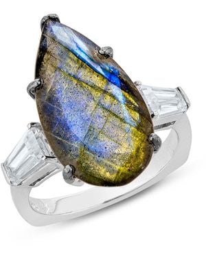 SALLY SKOUFIS Visionary Ring With Labradorite - Blue