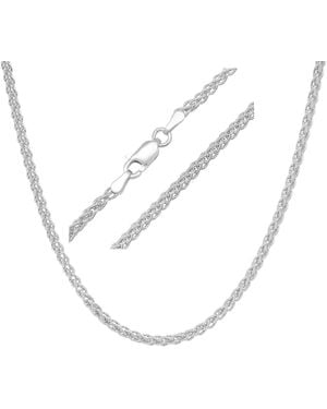 Kylie Harper Italian Sterling Foxtail Wheat Chain - Metallic