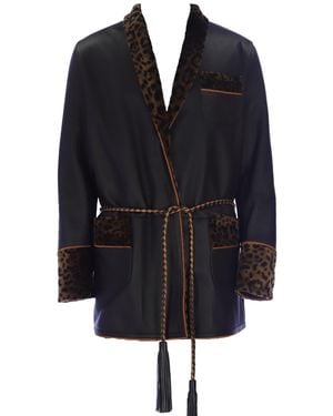 Von Der Sebastian Zorro Shearling Jacket - Black