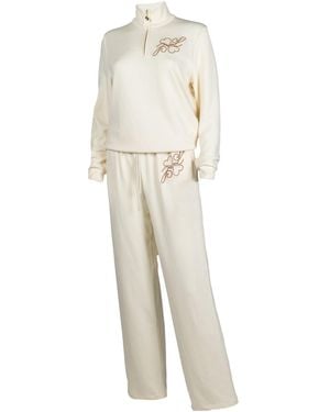 Laines London Neutrals Logo Tracksuit - Natural