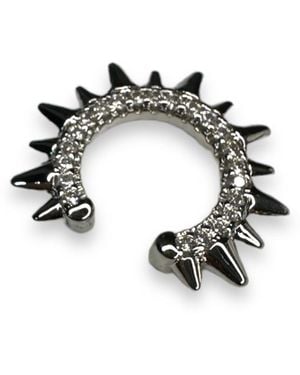 Jagged Halo Jewelry Jagged Ear Cuff - Black