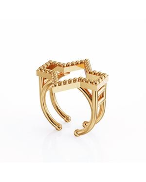 Linda Fiore Starlite Ring Vermeil - Metallic