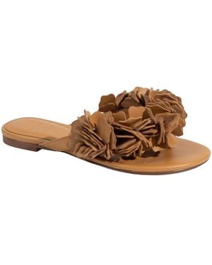 Selena Selena The Florist Flat Sandal - Brown