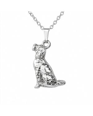 Simon Kemp Jewellers Labradoodle Pendant Necklace - White
