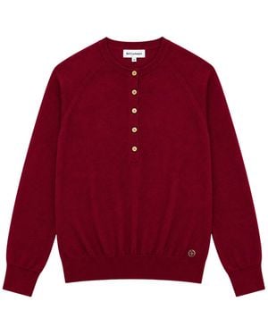 Bel Cashmere Paula Sweater Burgundy - Red