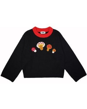 Gigi Knitwear Mushroom Jumper - Black