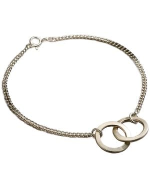 Posh Totty Designs Sterling Interlinking Hoops Bracelet - Metallic