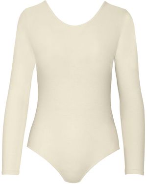Zd - Zero Defects Neutrals Long-Sleeve Bodysuit – Elegant Fit With Soy Fibre - Natural