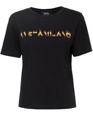 SVETA Milano Cher Cotton Jersey T-Shirt - Black