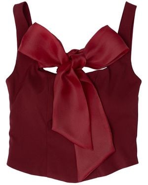 28Natelier Knotty N Nice Top - Red