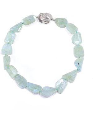 Mineralgems•Studio Ice Aquamarine Necklace - Blue