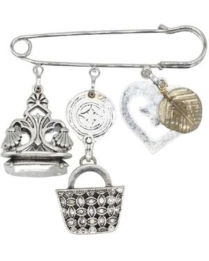 Sita Nevado Groceries Brooch - White