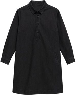 Conquista Denim Shirt Dress - Black