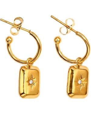 Iris London Clementine Earrings - Metallic