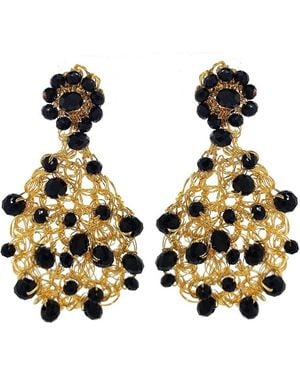 Lavish by Tricia Milaneze Aurora Handmade Earrings - Black