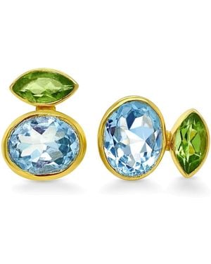 GEM BAZAAR Love Story Earrings - Blue