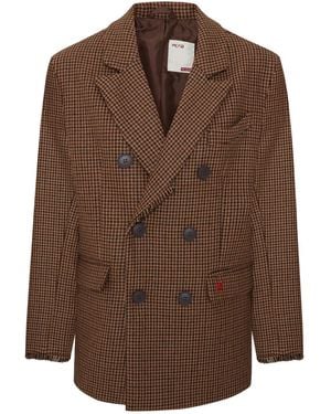 Pcfg Double Breasted Blazer - Brown