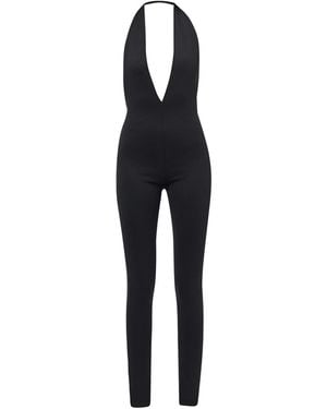 LIA ARAM Halterneck Jumpsuit - Black