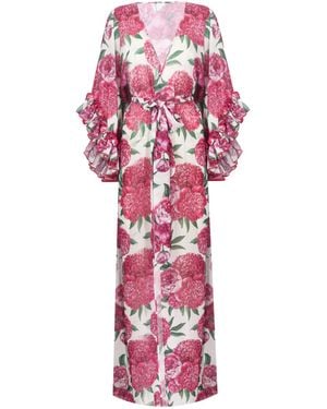 Nur Karaata Joali Floral Kimono - Pink