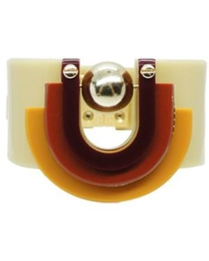 Gissa Bicalho Handmade Acrylic Bracelet Craft Verner Multicolour - Metallic