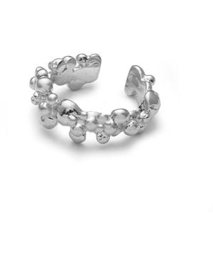 EVA REMENYI Céleste Deux Ear Cuff - White