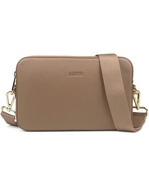 Aarni Large Crossbody Bag, Sand - Brown