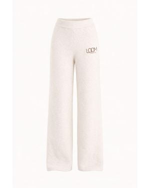 Loom Archives Neutrals Loom Knit Straight Leg Vanilla Trouser - Natural