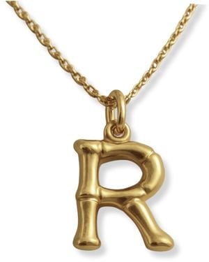Martina Rozenberg Smira Jewelry Letter Collection Necklace - Metallic