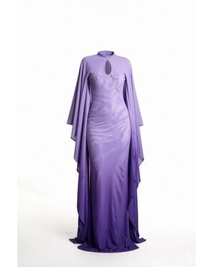 Ofuure Viola Kaftan Maxi Dress - Purple
