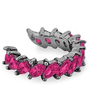 SALLY SKOUFIS Emergence Ear Cuff With Made Rubies - Multicolour