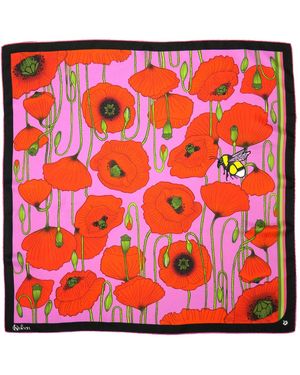 Kueen Silk Scarf - Red