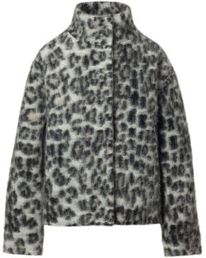 Jana Coshè Wool Short Coat - Grey