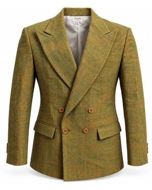 Zasta Studio The Heritage Double-Breasted Blazer - Green