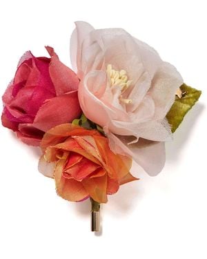 Helena Simon The Spray Rose Floral Brooch - Pink