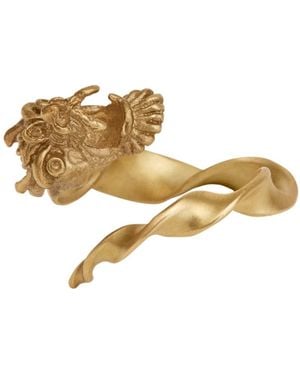 Zeworks Dragon Sari Burma Ring - Metallic